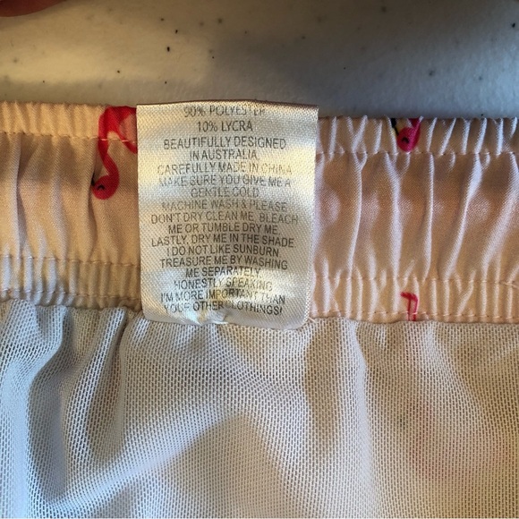 Eubi Pink Flamingo Swim Shorts Size S - Picture 8 of 8
